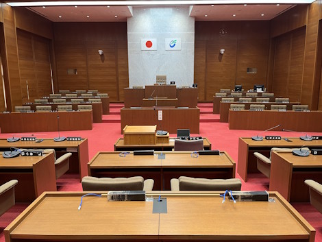 常総市議会本会議場